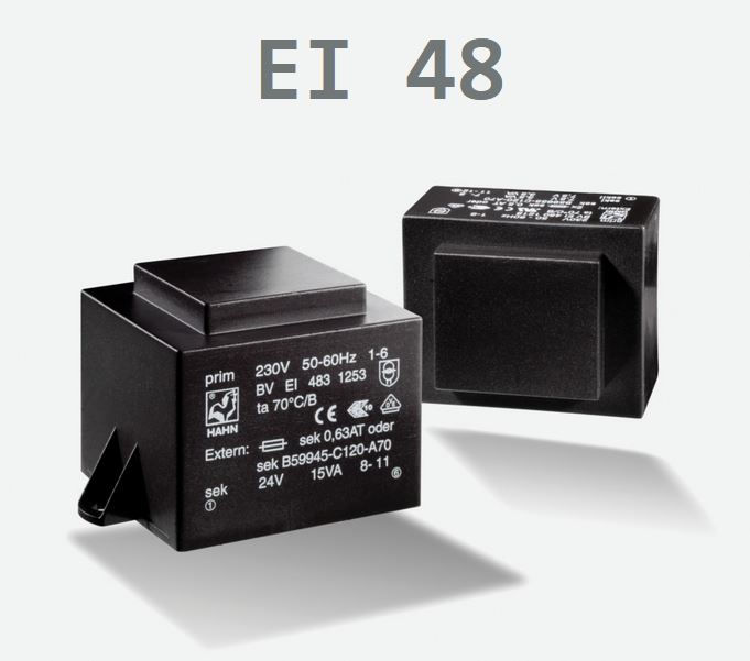 TRASFORM. BVEI4821239 TRAFO P: 230V S:12V/12,0VA