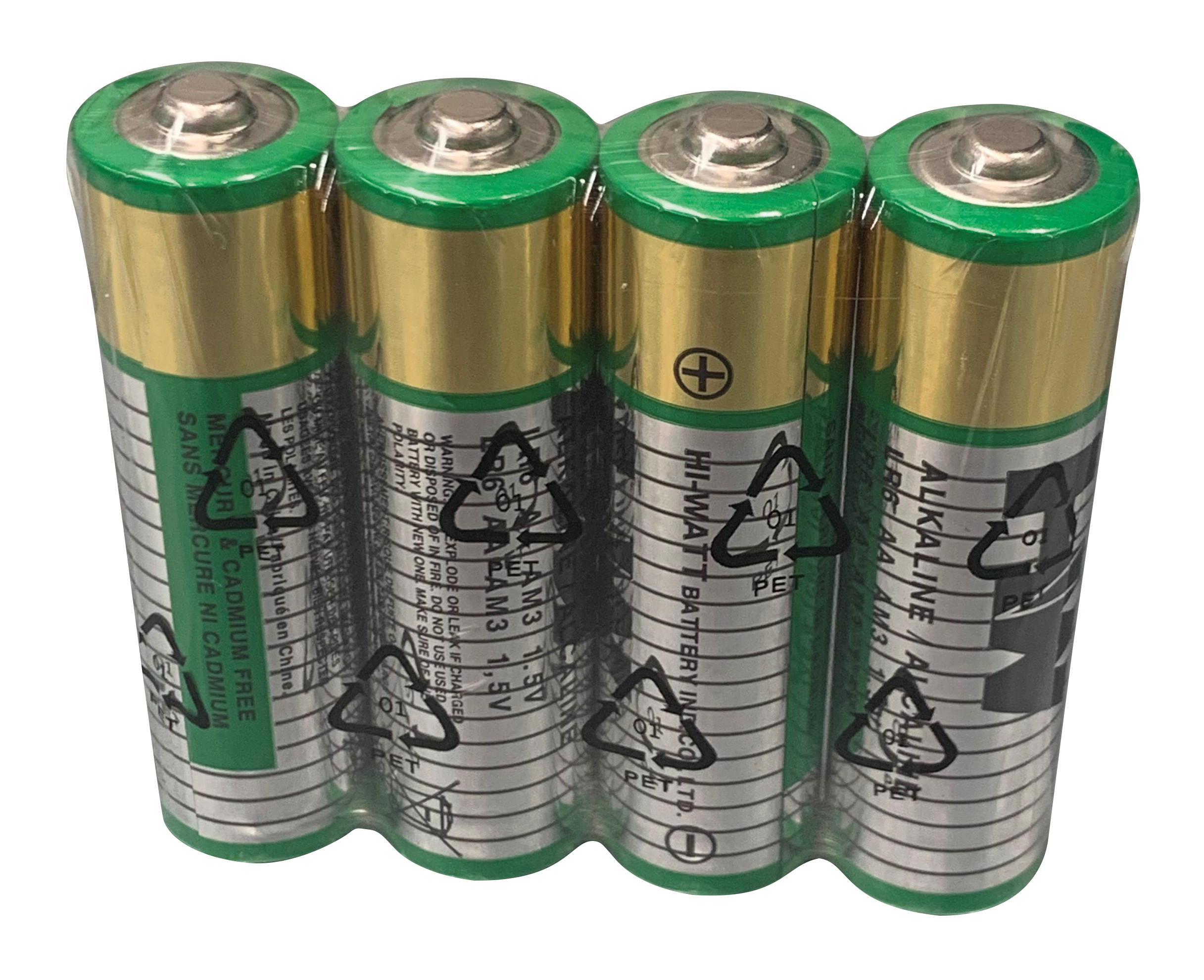 Hi_watt 491465733 HI WATT LR6 batteria alcalina AA in blister da 4 pile