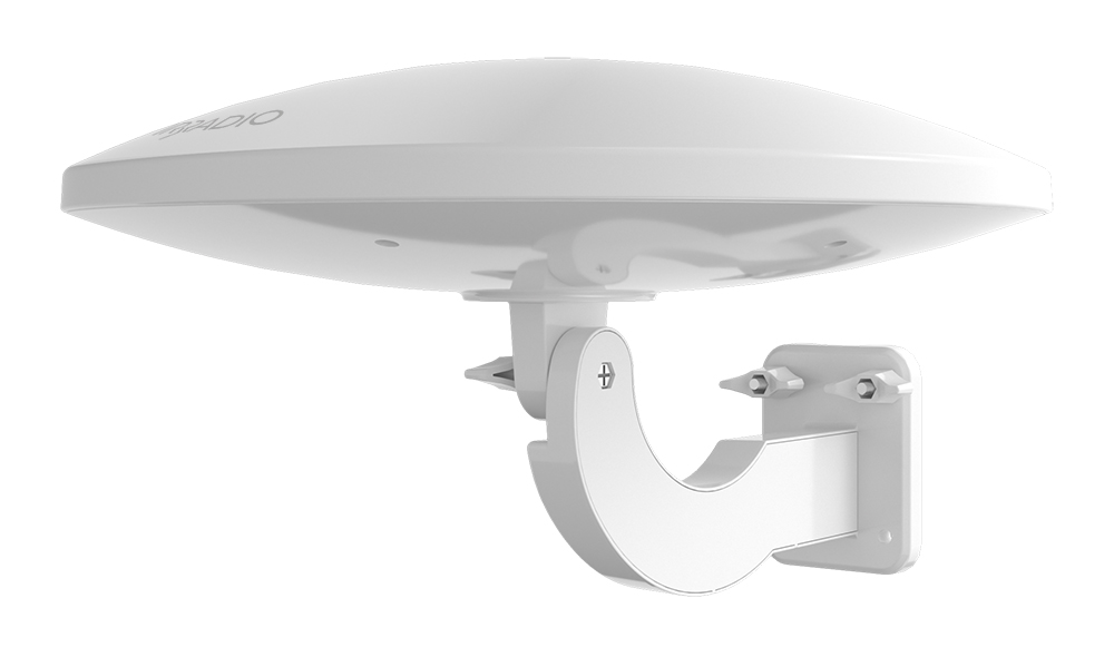 IR-Digital  OMNI 1 Antenna DVB-T2 omnidirezionale da esterno amplificata, colore bianco