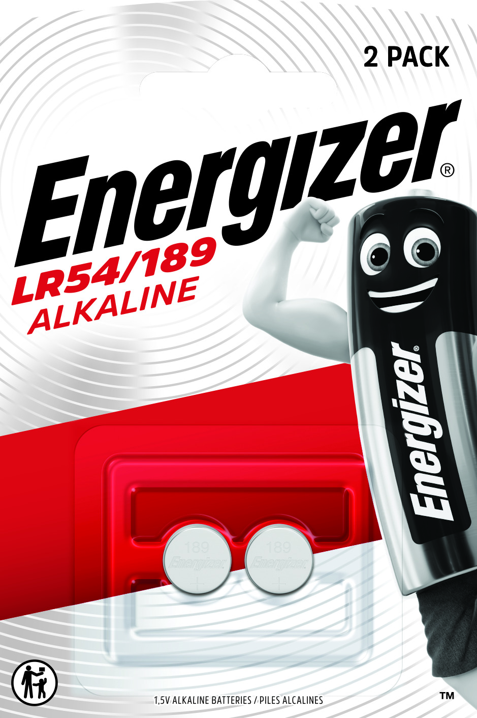 ENERGIZER LR54/189 Alkaline blister da 2 pezzi
