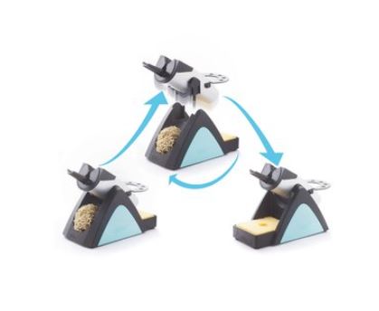 Supporto di sicurezza 2 in 1 con lana metallica e spugna T0051518299 Weller
