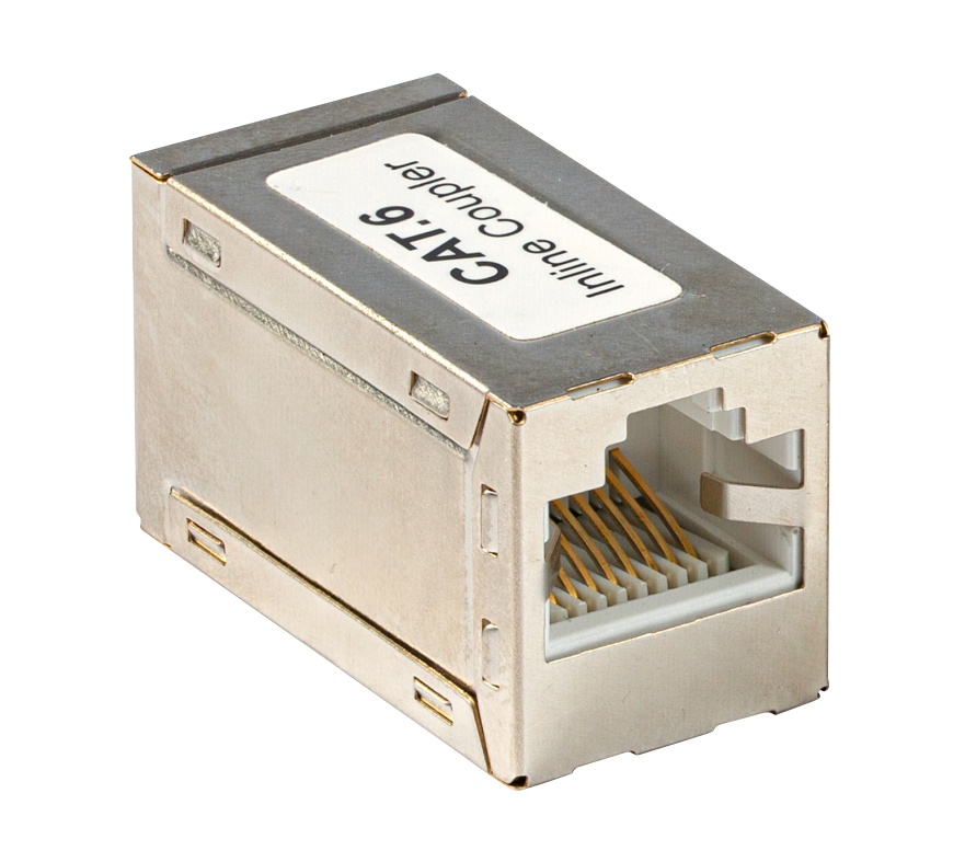 Accoppiatore RJ45 CAT6 presa/presa schermato