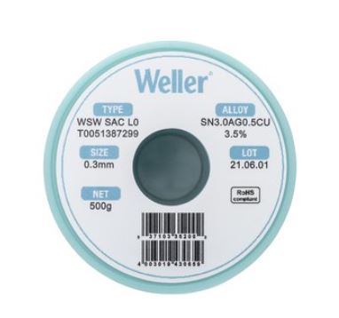 WSW SAC L0 Filo saldante, Ø 0,3 mm, 500 gr T0051387299 - Weller