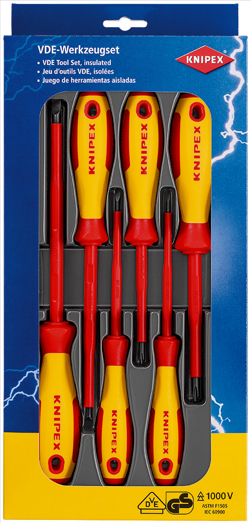 Set di 6 giraviti 1000V 00 20 12 V01