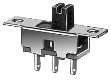 Deviatore unipolare a slitta da pannello on-on 0,5a-125v a saldare 11CL002