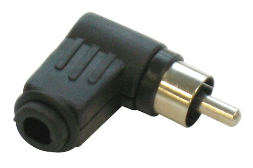 Spina rca volante 90 nero FR1033 BLACK