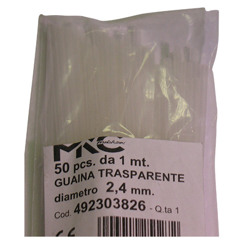 Guaina trasparente 2,4mm 1 mt (50 pz) MKC 9968521