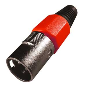 Spina Volante Microfonica Autobloccante 3P.Rossa SP/290R-C