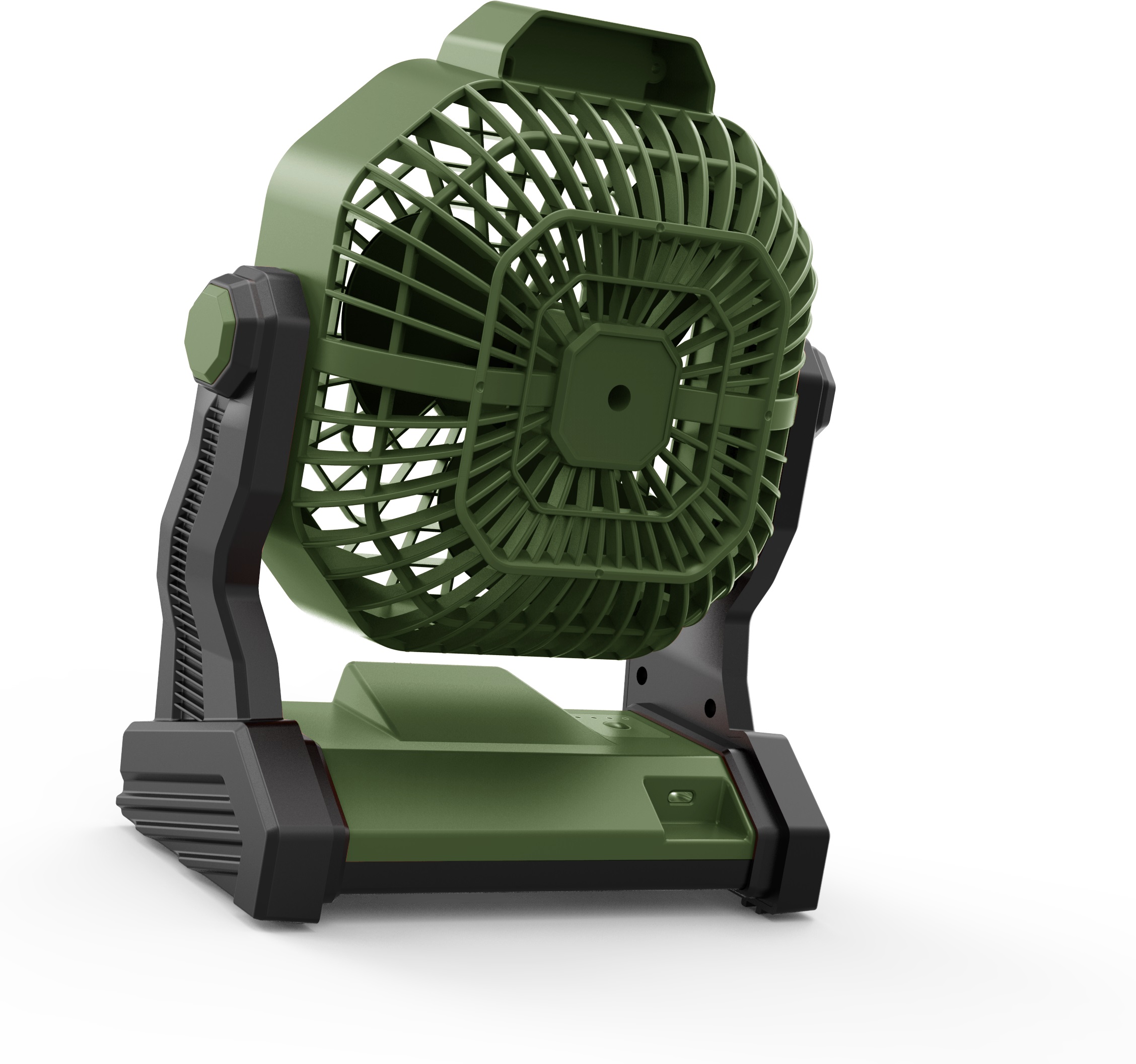 Ventilatore da campeggio ricaricabile MF 0612VL con luce LED Ø 12 cm,