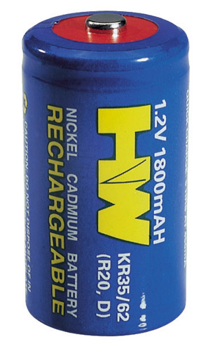 Batteria ricaricabile ni-mh torcia D 8000mAh con terminali a saldare
