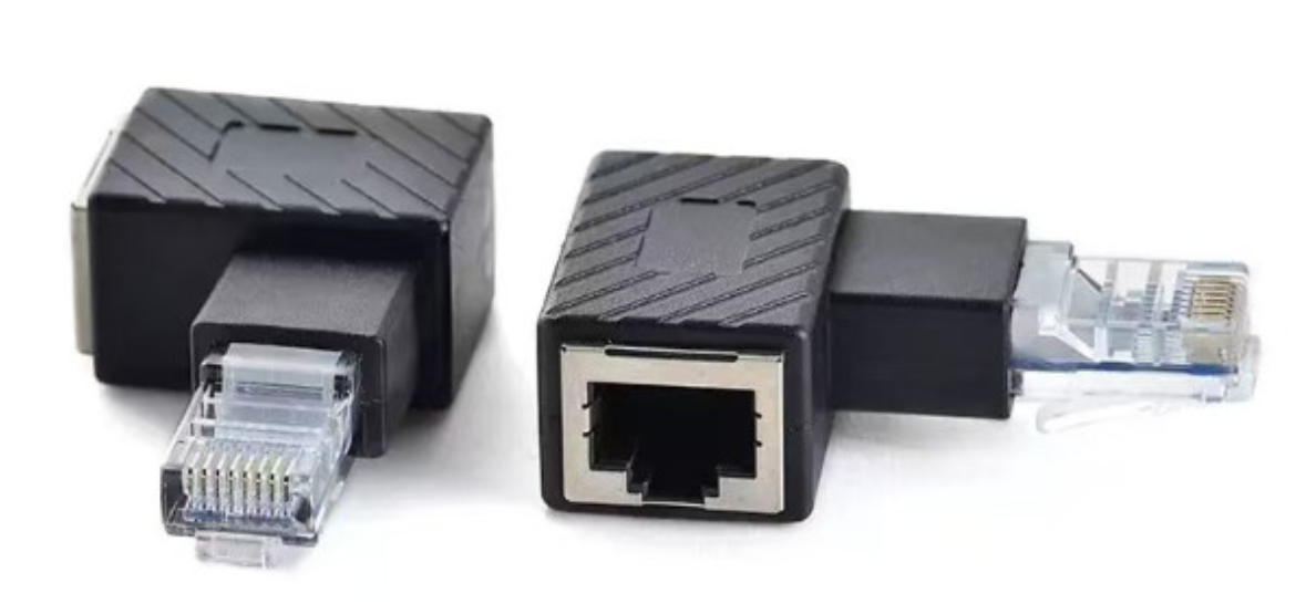 Set Adattatori RJ45 ad angolo 90° - 4 orientamenti