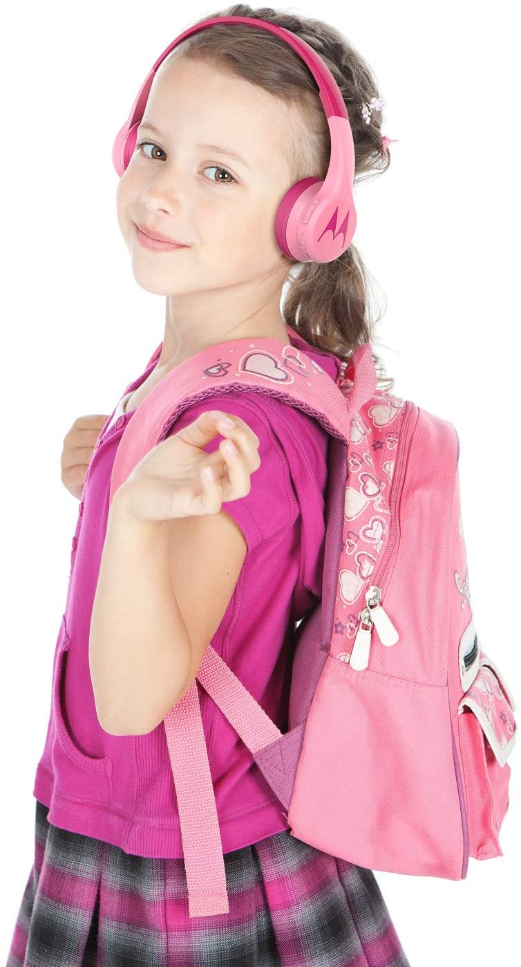 Cuffia stereo per bambini c/funzione BT Mod. Squads 300 rosa