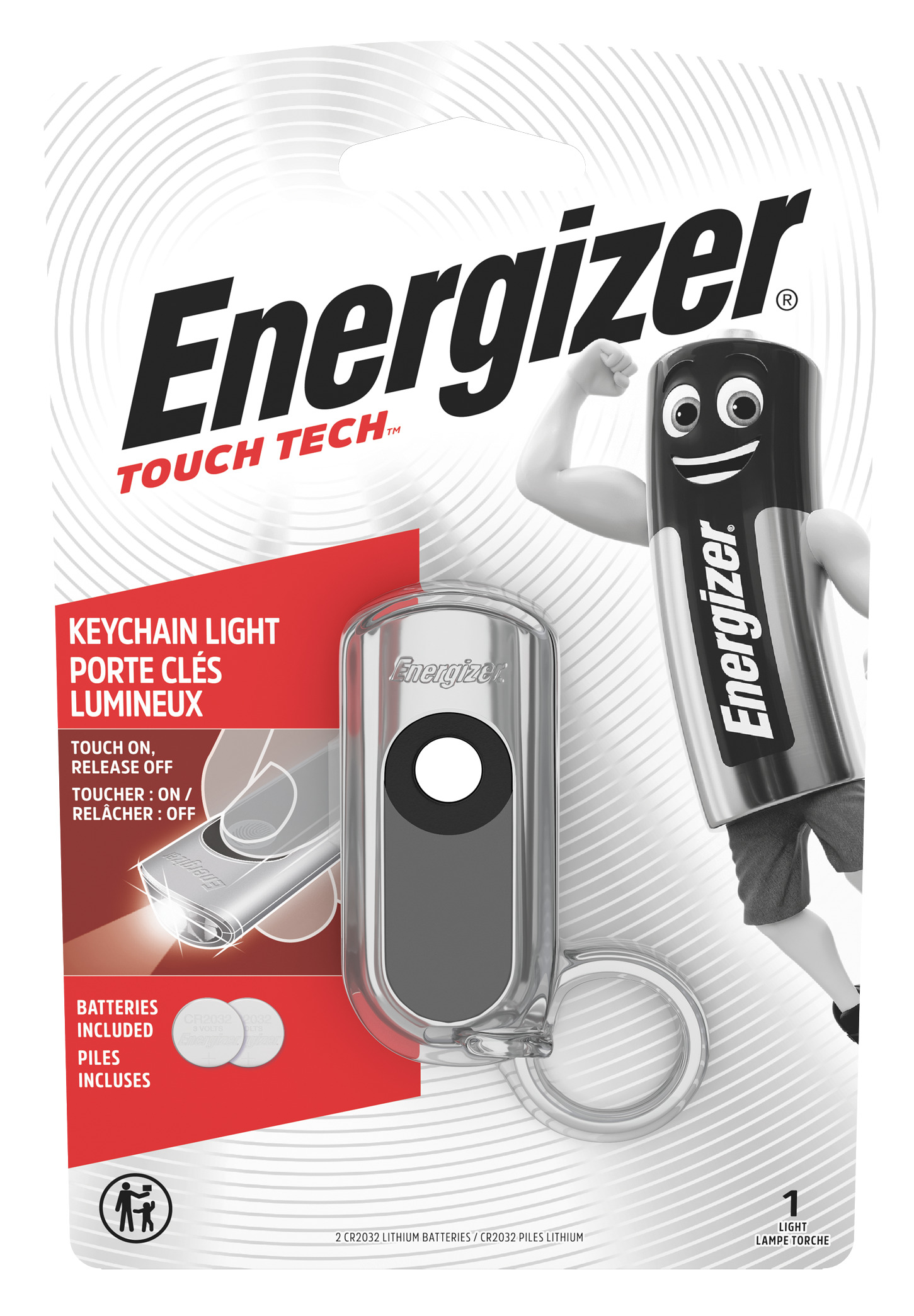 ENERGIZER EU Touch Tech Keychain 20 lumens, tray&clp
