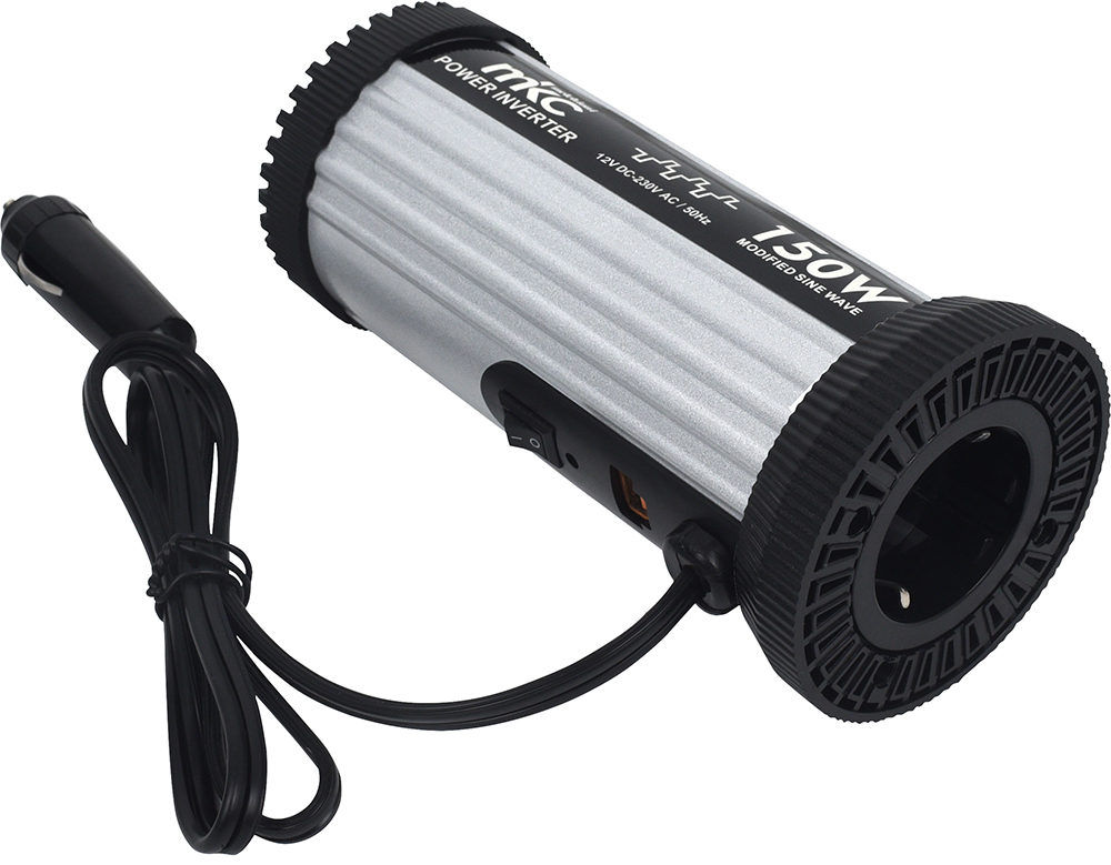 INVERTER MKC-150RS-12-USB 12DC 230VCA 150W USB SOFT START ONDA MODIFICATA