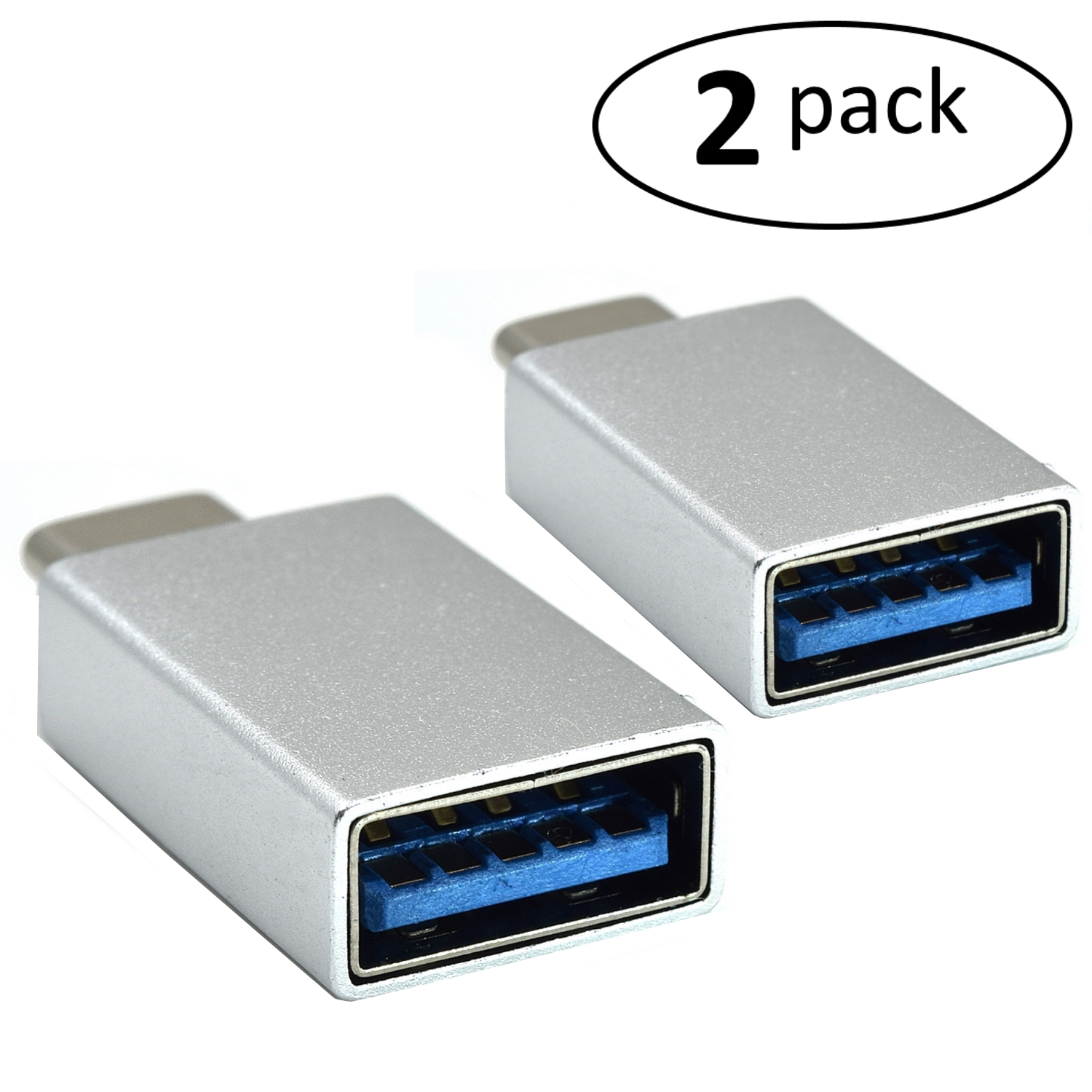 Adattatore USB USB3.1 Gen 1 Tipo C M / USB 3.0 A F con funzione OTG, 2-pack