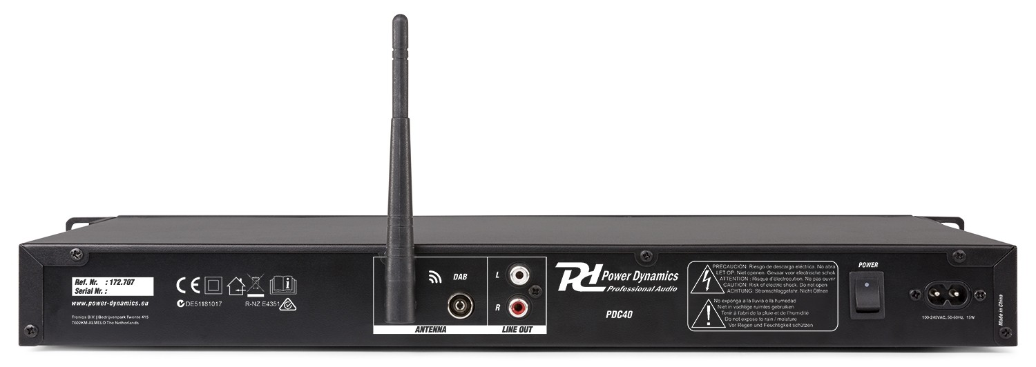 Modulo con sintonizzatore DAB+/FM e USB/BT, Mod. PDC40