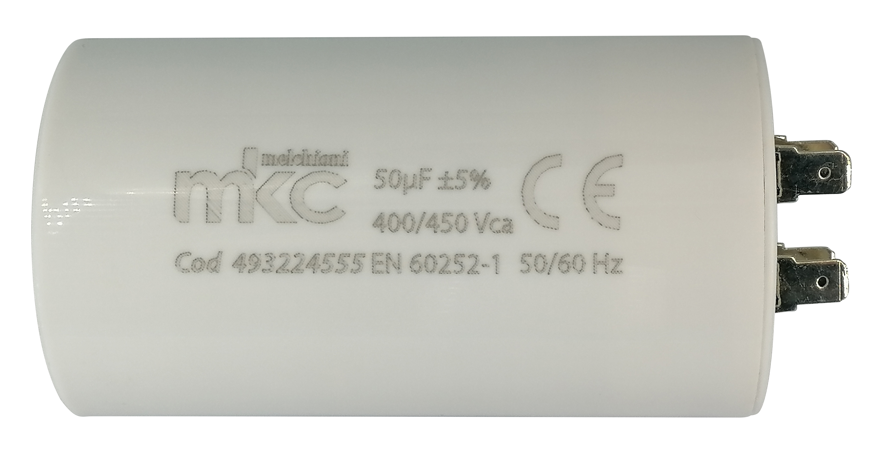 Condensatore in polipropilene di spunto terminale faston 14UF 400/450V senza vite