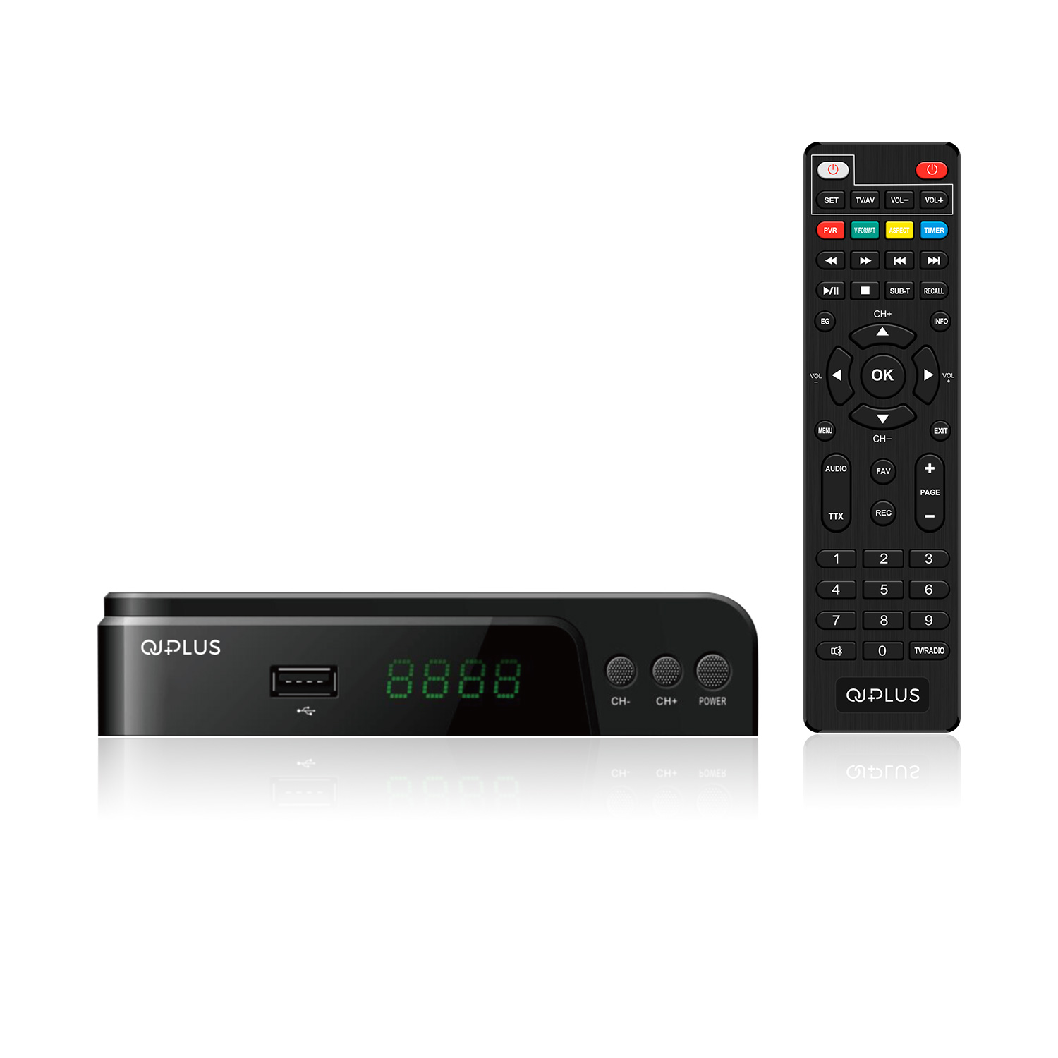 Decoder digitale terrestre dvb-t2 hevc h.265 60hz, 10bit