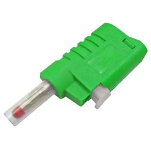 Spina Banana Professionale Di Sicurezza Ø4mm Verde BA/444V-C