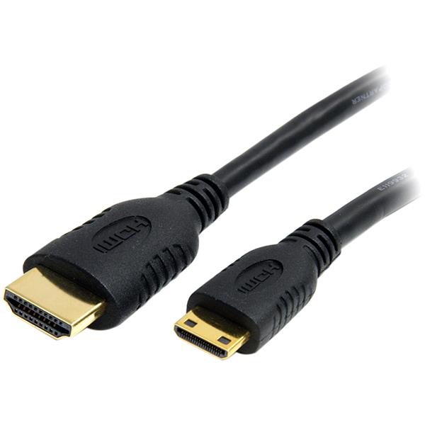 Startech.com HDACMM2M Cavo da Mini HDMI a HDMI da 2m con Ethernet - Cavo adattatore Mini HDMI a HDMI 4K 30Hz - Da dispositivo Mini HDMI Type-C a Monitor HDMI - Cavo Convertitore Video Resistente (HDACMM2M)