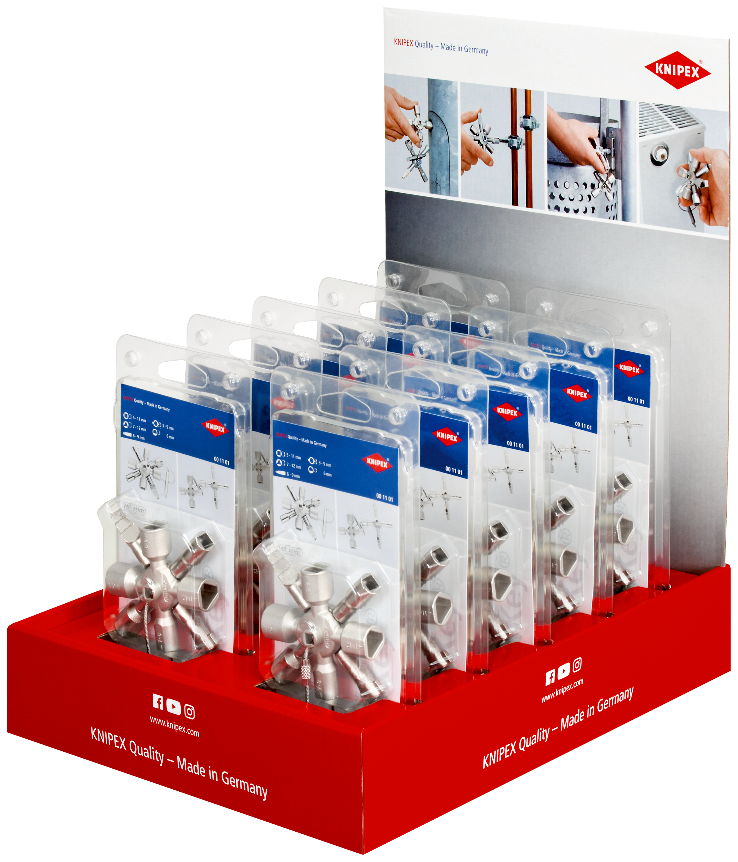 espositore da banco TwinKey® 00 11 01 00 18 01 V28