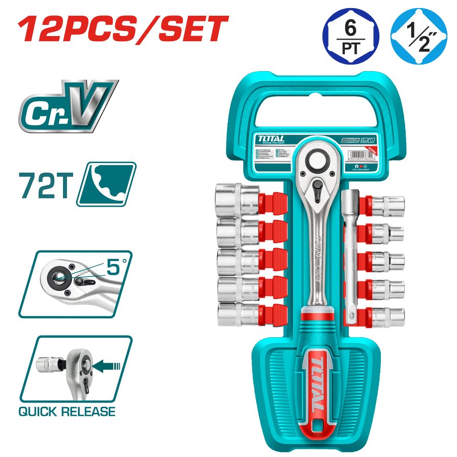 Cricchetto 1/2" - Set da 12 - Industrial THT141121