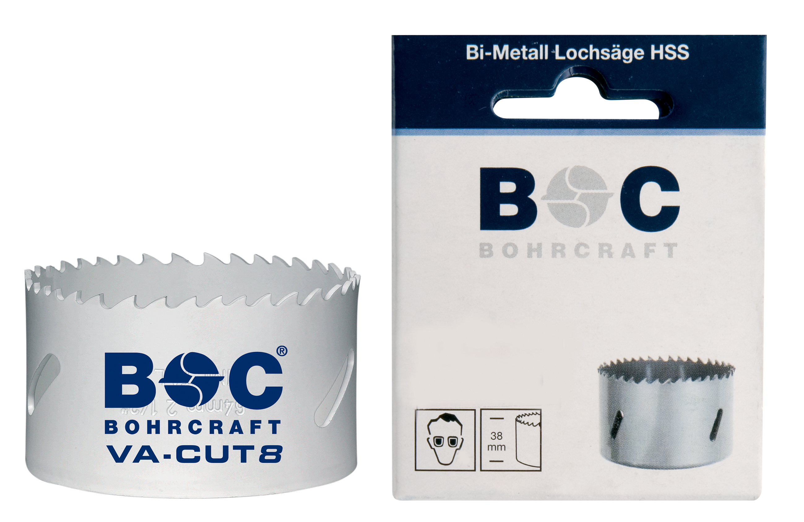 BOHRCRAFT 19010900019 Sega a tazza bimetallica in HSS-Co8 ø 19,0 mm, conf. 1 pz