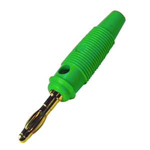Spina Banana Ø4mm Dorata Verde BAPRO/433GVX-I