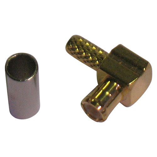 Spina mcx dorata 90 a crimpare x rg-174 MCX-05