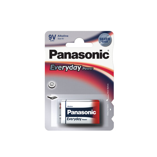 PANASONIC 9V everyday batteria alcalina 9V in blister da 1 pila