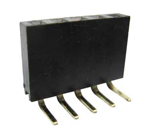 Connettore Striscia Femmina Da Circuito Stampato 90° 2,54 20P CTF/20A90-I