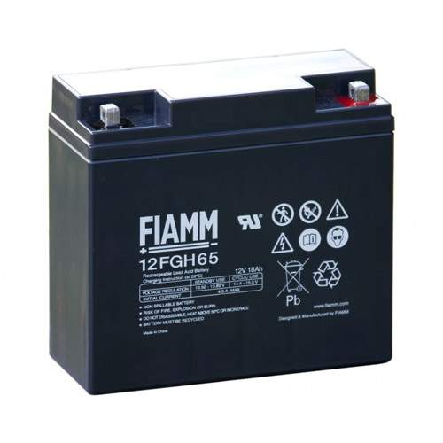 Batteria al piombo ricaricabile 12V 18Ah terminale bandiera d.5.5 FIAMM