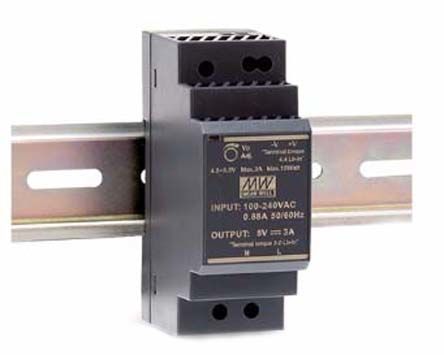 Convertitore monofase MEANWELL HDR-30-24 24V 30W