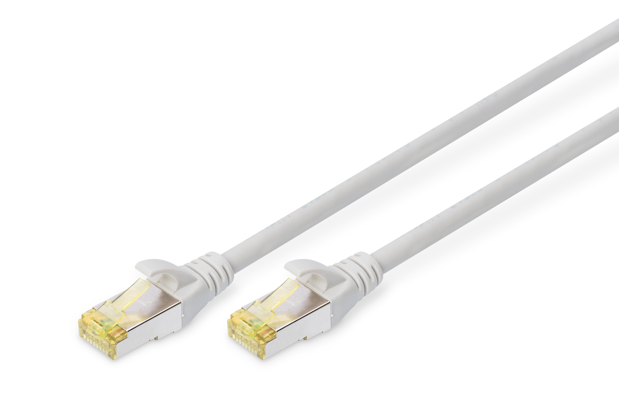 Digitus DK1644A005 - Cavo Patch S-FTP CAT 6A, CU, 26AWG, guaina LSZH, colore grigio, lunghezza 0,5 mt.