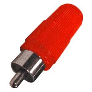 Spina Volante Coassiale Rossa RCA/400R-I