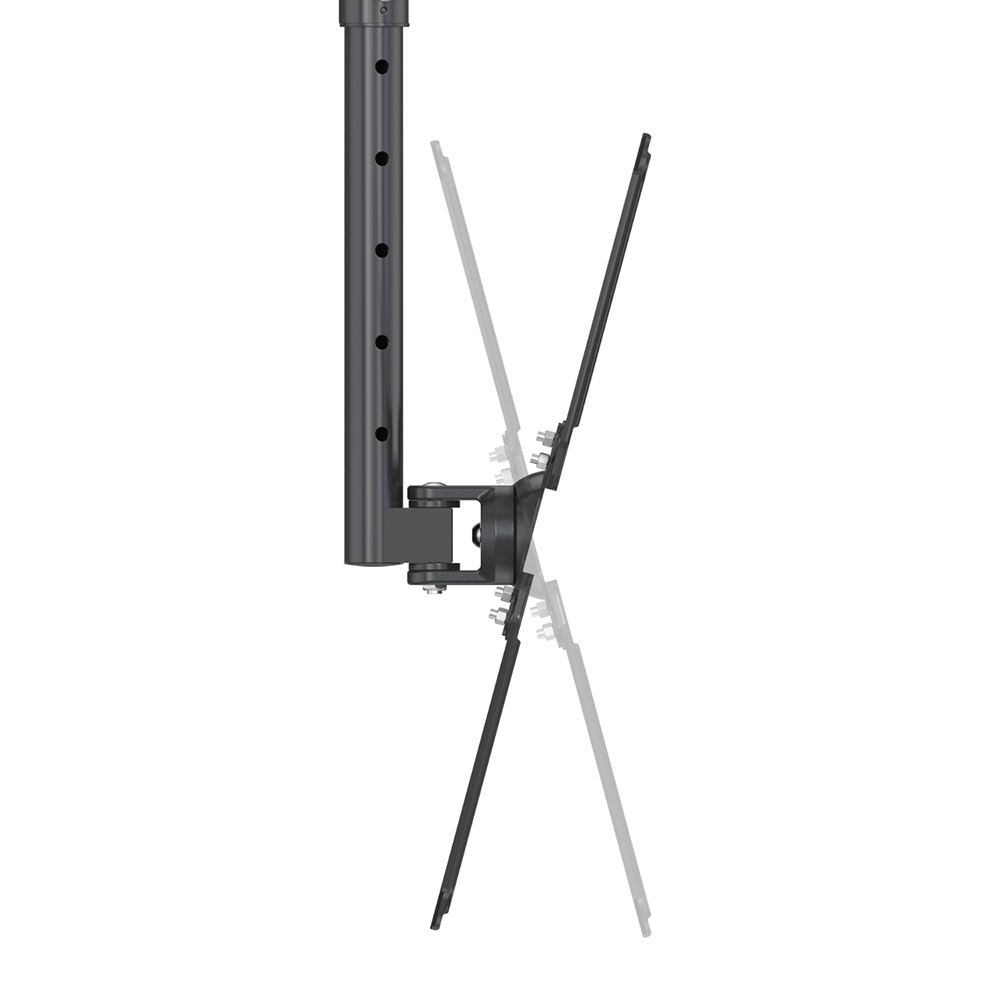 Supporto TV 22''-55''  da soffitto  con discesa regolabile  444-794mm nero, Mod. STV-IR-2255-S