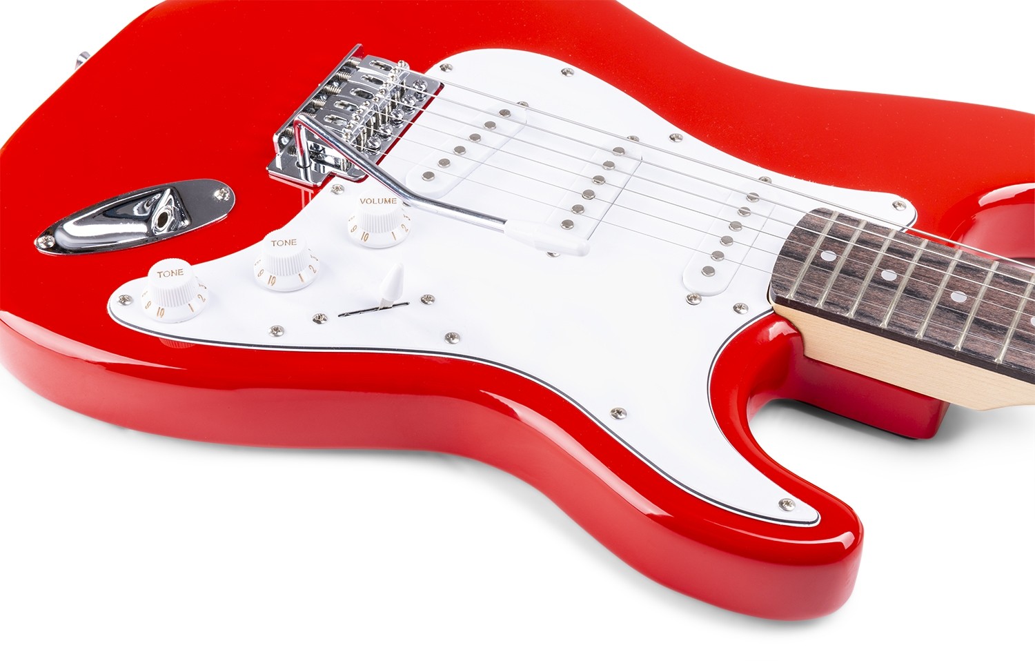 Set Chitarra elettrica + Amplificatore + Accessori Mod.Gig Kit rossa