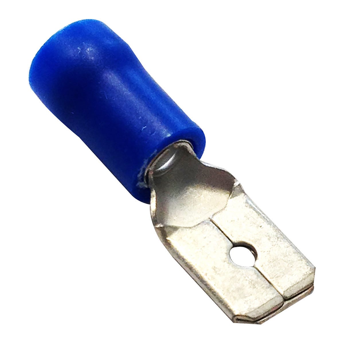 Faston preisolato maschio 6,3mm blu 100pz 8201211 MKC