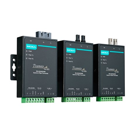 Serial Converter Industrial TCF RS-232/422/485 to Fiber Moxa TCF-142-M-SC