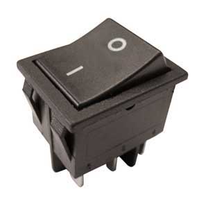 Interruttore A Bilanciere 16A-250V Bipolare Nero INT/2282-I