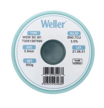 WSW SC L0 Filo saldante, Ø 0,8 mm, 500 gr T0051387599 - Weller