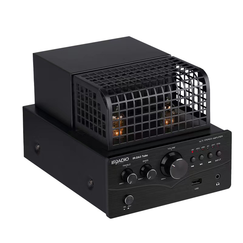 Amplificatore stereo hi-fi ibrido valvolare IR-DA3 Tube 4Ohm 50W RMS