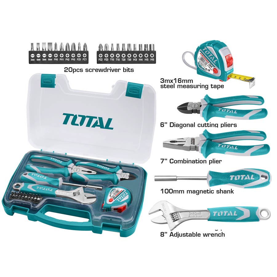 Set 25 Utensili, Punte e Accessori THKTHP90256