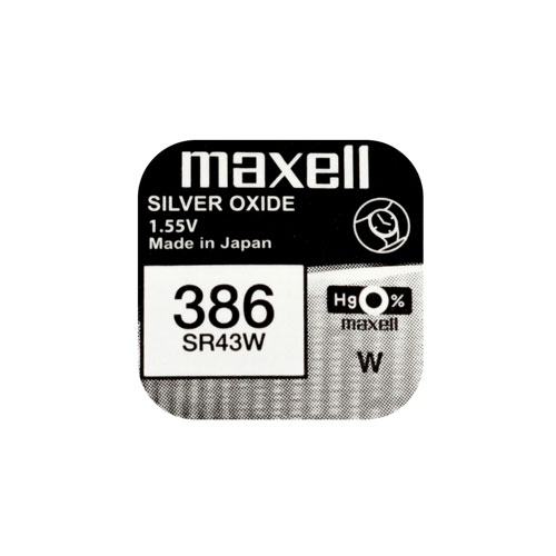 Batteria ossido argento MAXELL 1pc. Blister SR43W