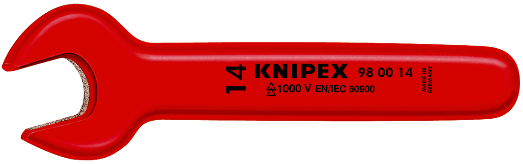 Chiave a forchetta semplice 98 00 14, isolamento a 1000V