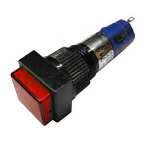 Pulsante Luminoso Unipolare 3A-125V Rosso P/3030R-I
