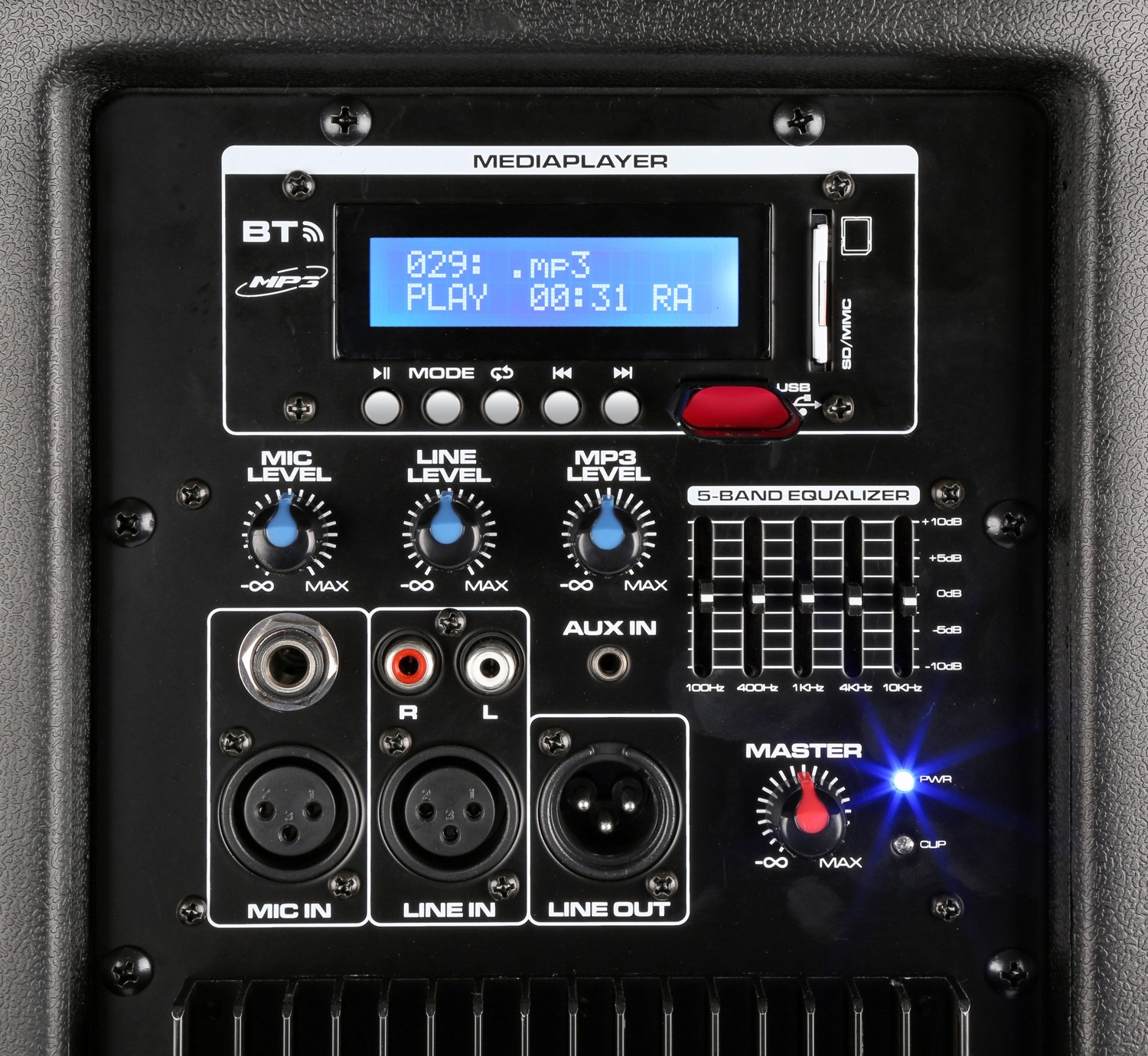 Diffusore portatile da 1000W 2x 10" con 2 radiocomandi UHF mod. SPX-PA9210