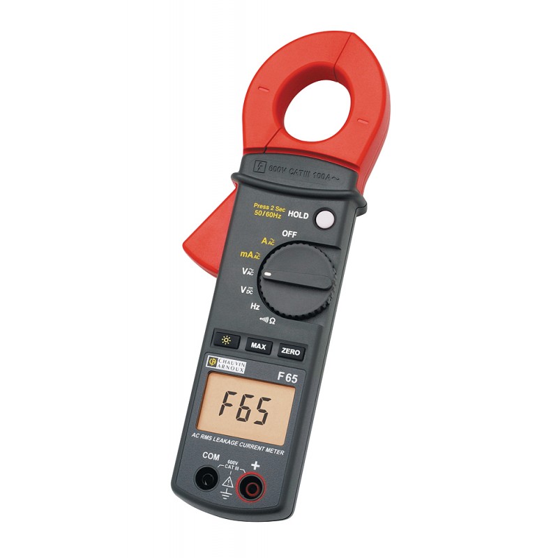 F65 Multimetro a pinza 100 AC RMS corr. Dispers. AMRA Chauvin Arnoux P01120761