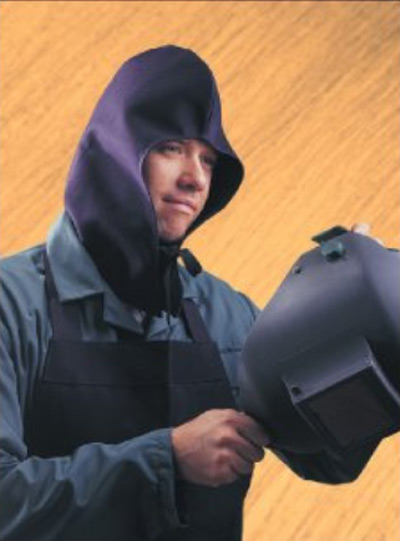 Cappuccio protettivo testa e spalle Proban colore blu marino