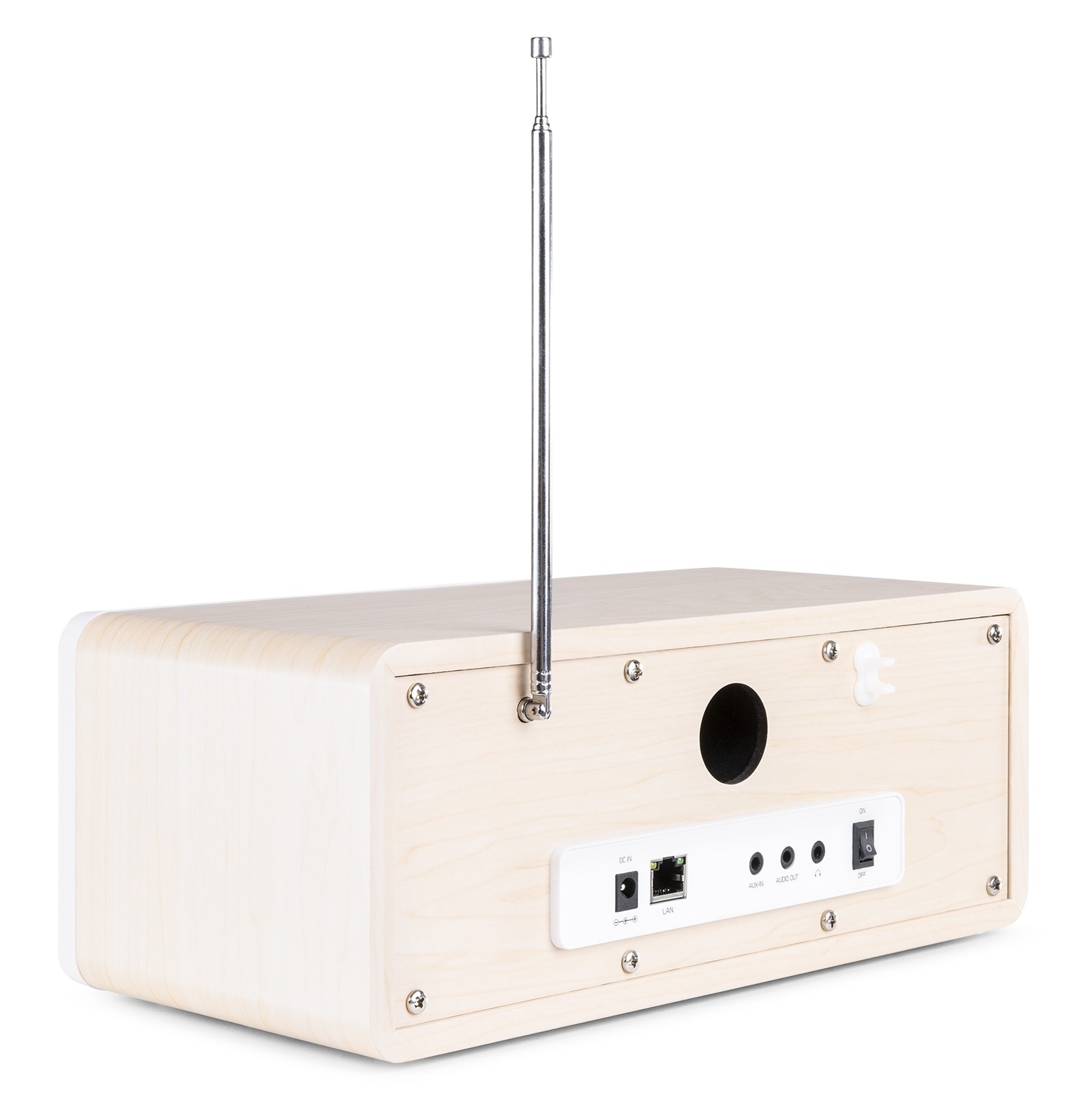 Roma WiFi Internet radio con batteria integrata, display a colori, colore bianco